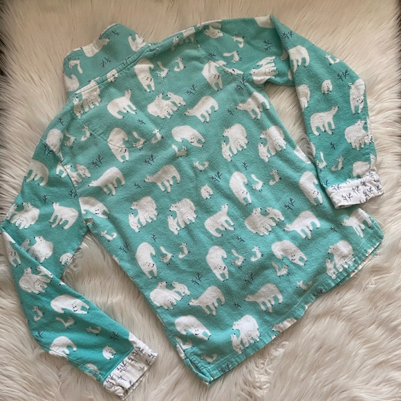 Munki Munki Long Sleeve Polar Bear PJ Top Sz XS - Picture 7 of 9